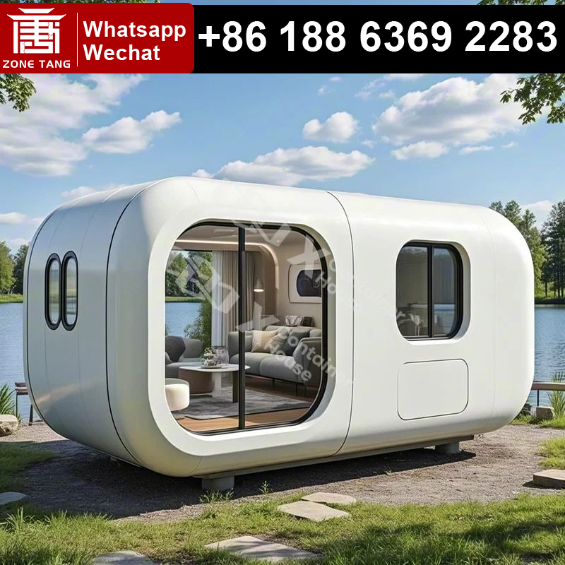 Sustainable Living Usa - Prefab Modular Steel Cabin Apple Capsule