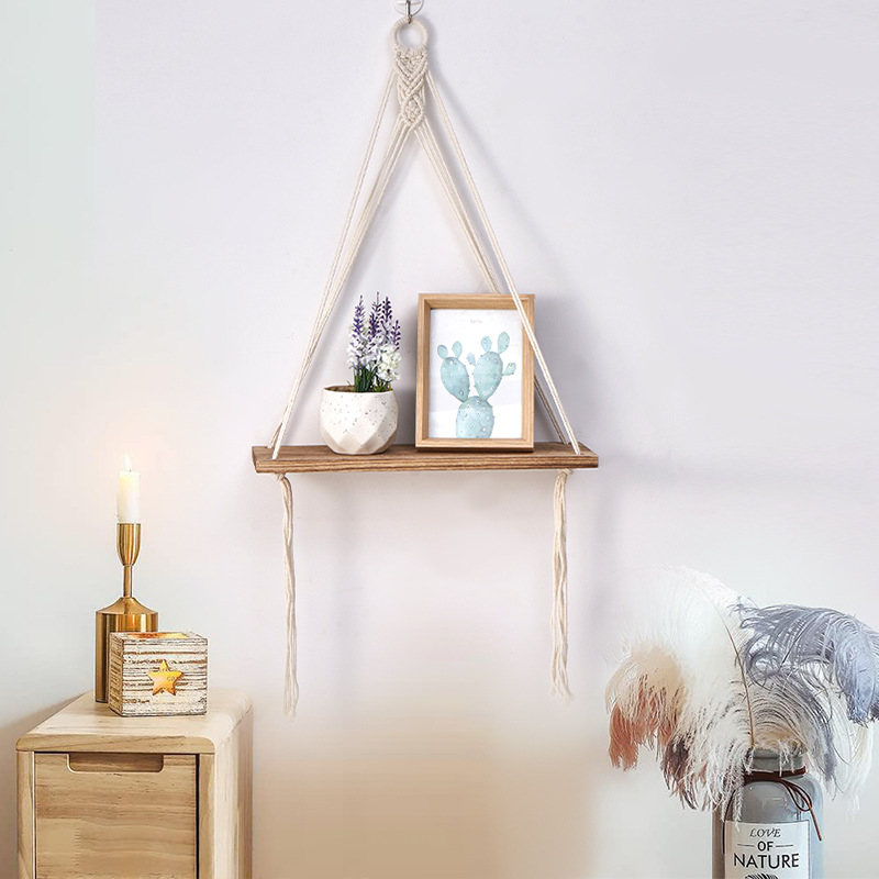 Boho Macrame Wall Shelf Handma - Sustainable Living Usa incelemesi ve fiyatı