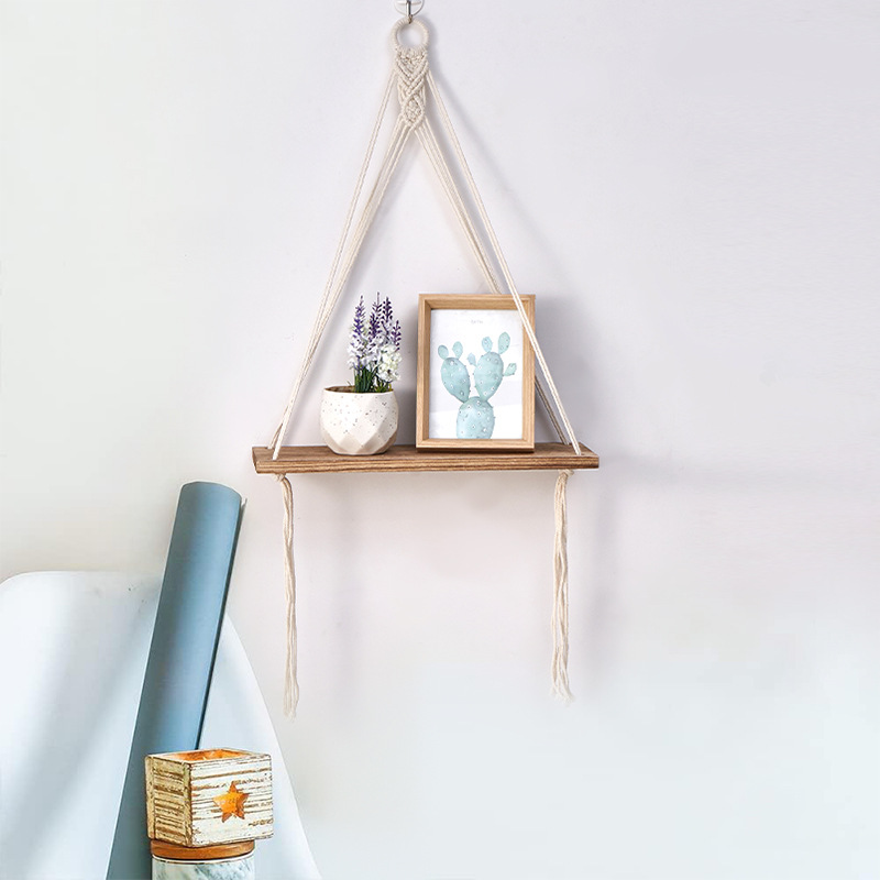 Boho Macrame Wall Shelf Handma - Sustainable Living Usa incelemesi ve fiyatı